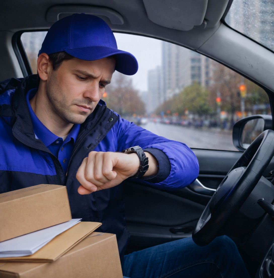 Delivery time windows - how to avoid late arrivals and waiting
