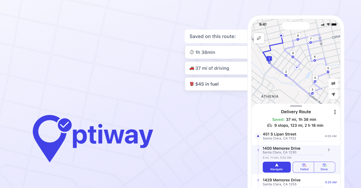 Delivery Driver Navigation App with Multi Stop Routes